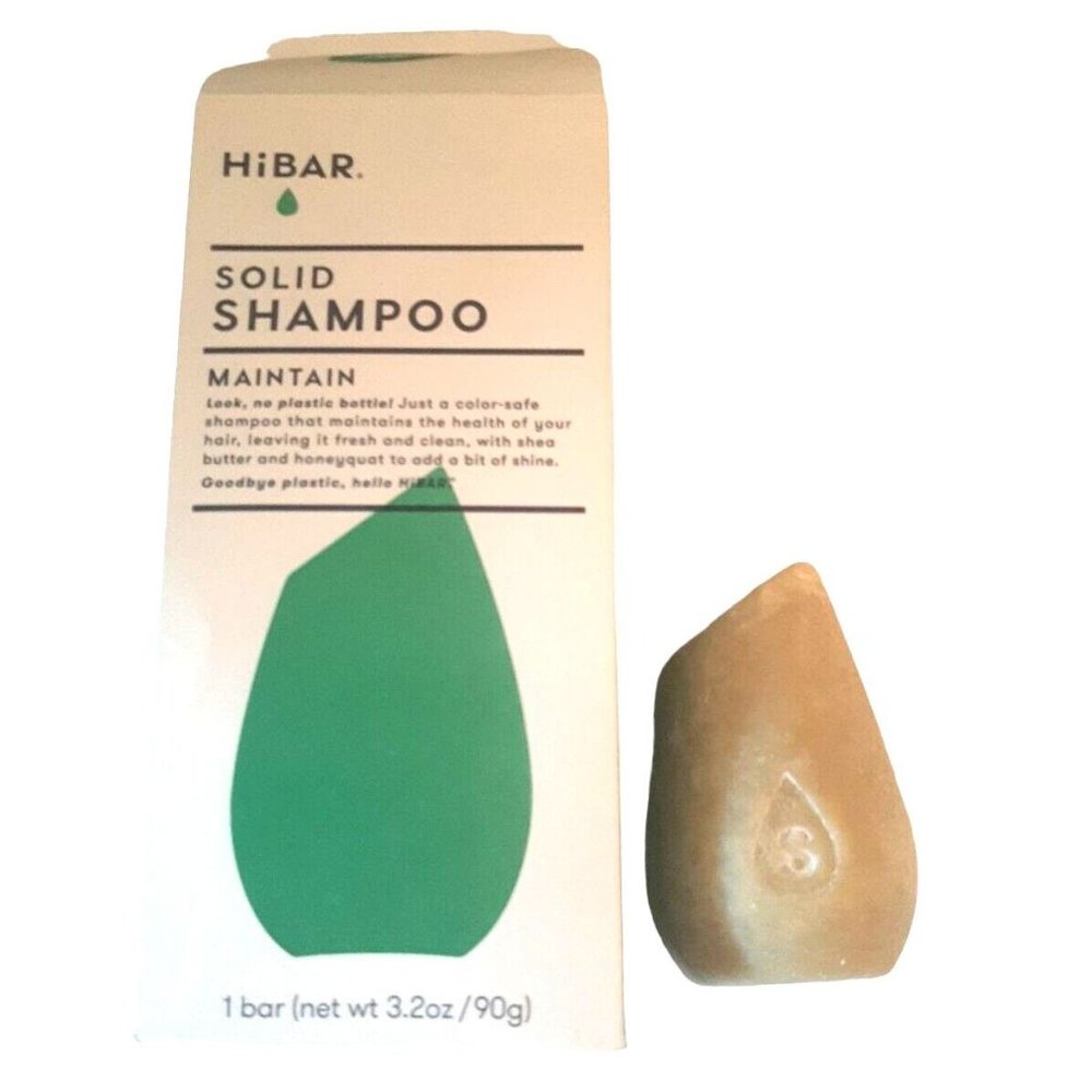 HiBar Maintain Solid  Shampoo 3.2 oz Shea Butter Eco Safe